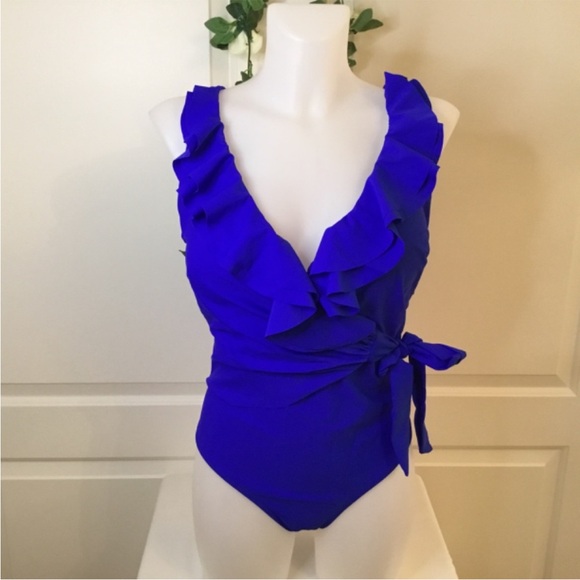 Women's One Piece Side Tie Tummy Control Bathing Suit - Picture 4 of 6